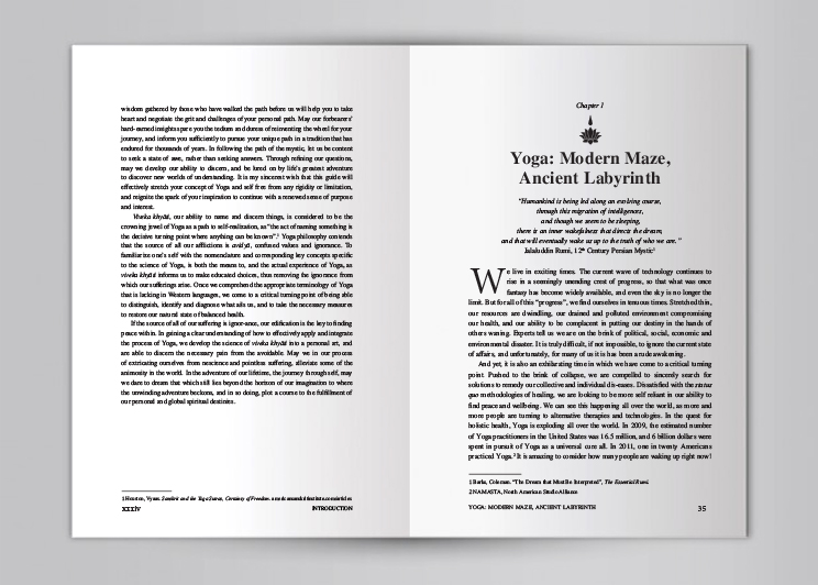 The Yogi's Roadmap - Book layout design | Limor Farber Design Studio 