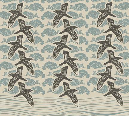 shearwaters surface pattern illustration and design by Limor Farber 