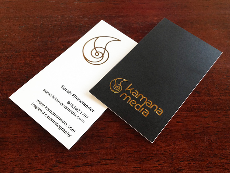business card design: Kamana Media