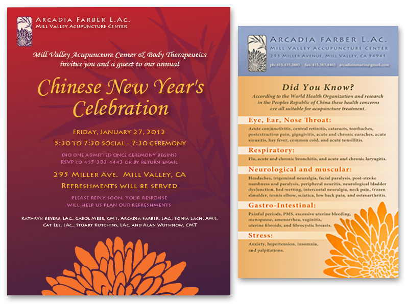 poster and leaflet design: Inspired Acupuncture