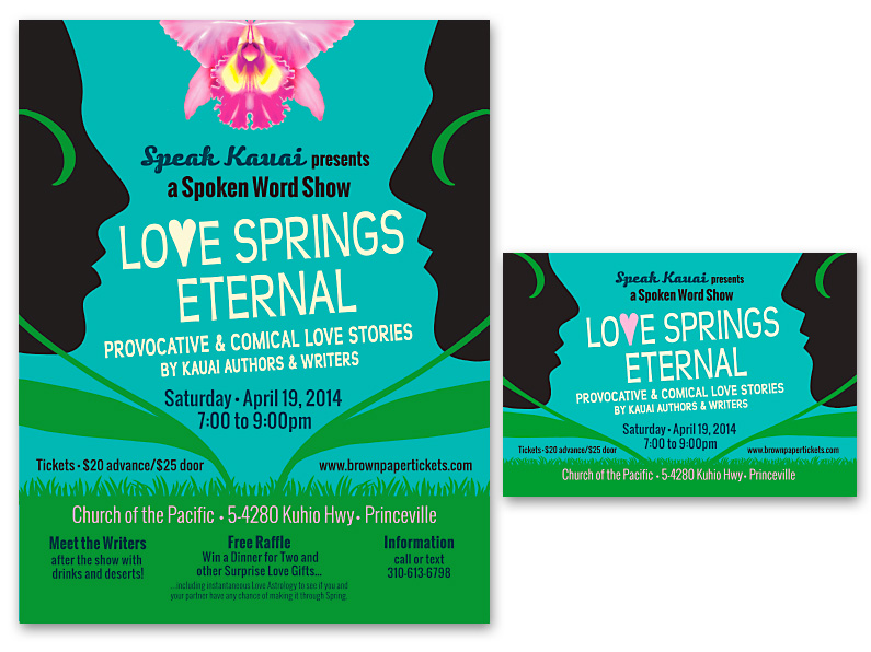 Event Poster design: Love Springs Eternal