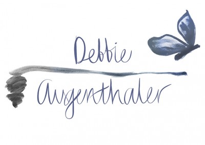 Debbie Augenthauler logo design by Limor Farber Design Studio